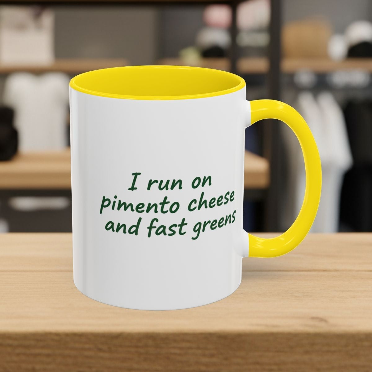 Pimento and Greens - Golf Mug - 11oz in Yellow