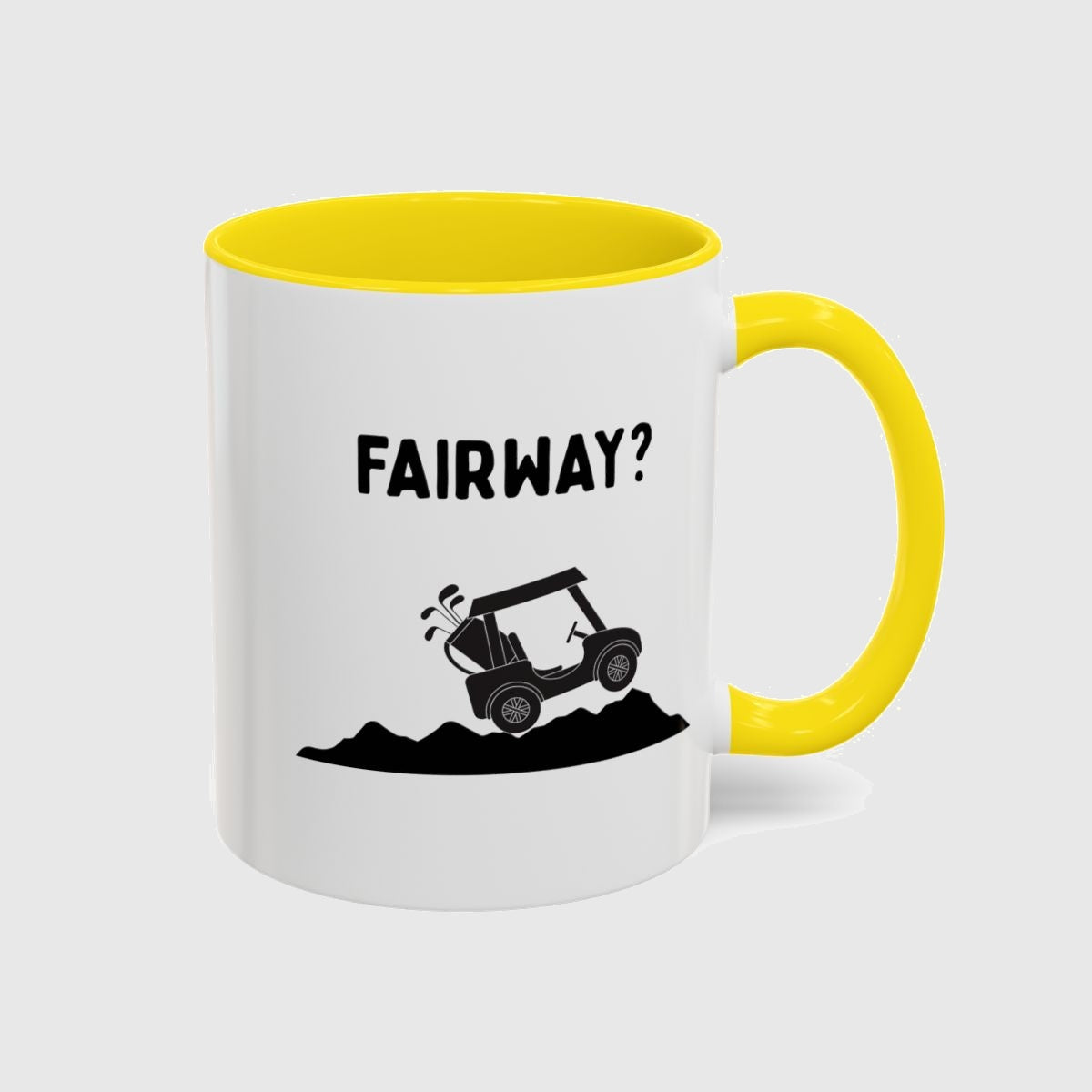 Fairway? - Golf Mug in Yellow