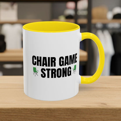 Chair Game Strong - Golf Mug in Yellow