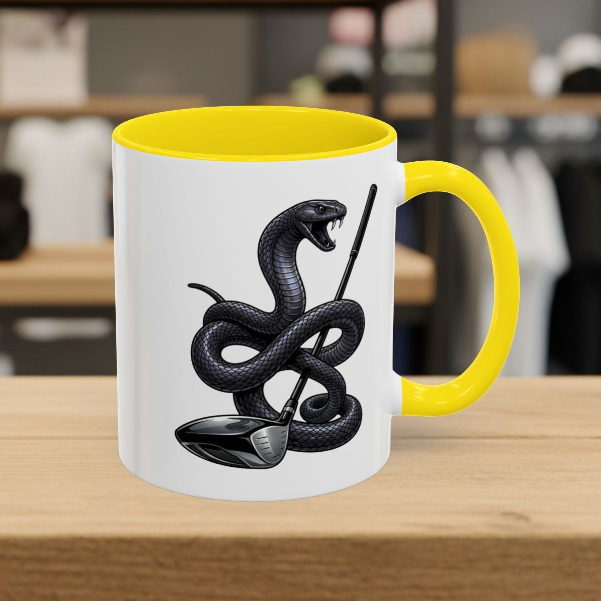 Strike Position - Mamba - Golf Mug in Yellow