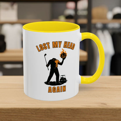 Lost My Head, Again - Golf Mug - 11oz in Yellow