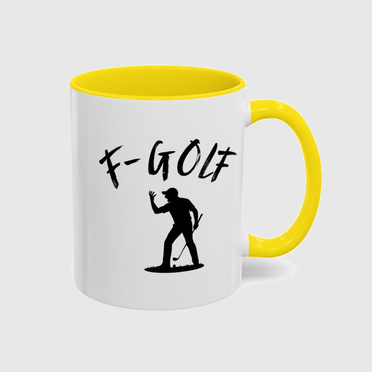 F-Golf (Male) - Golf Mug in Yellow
