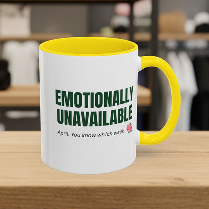 Emotionally Unavailable - Golf Mug in Yellow