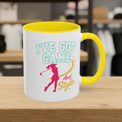 I've Got Game And Style - Golf Mug - 11oz in Yellow