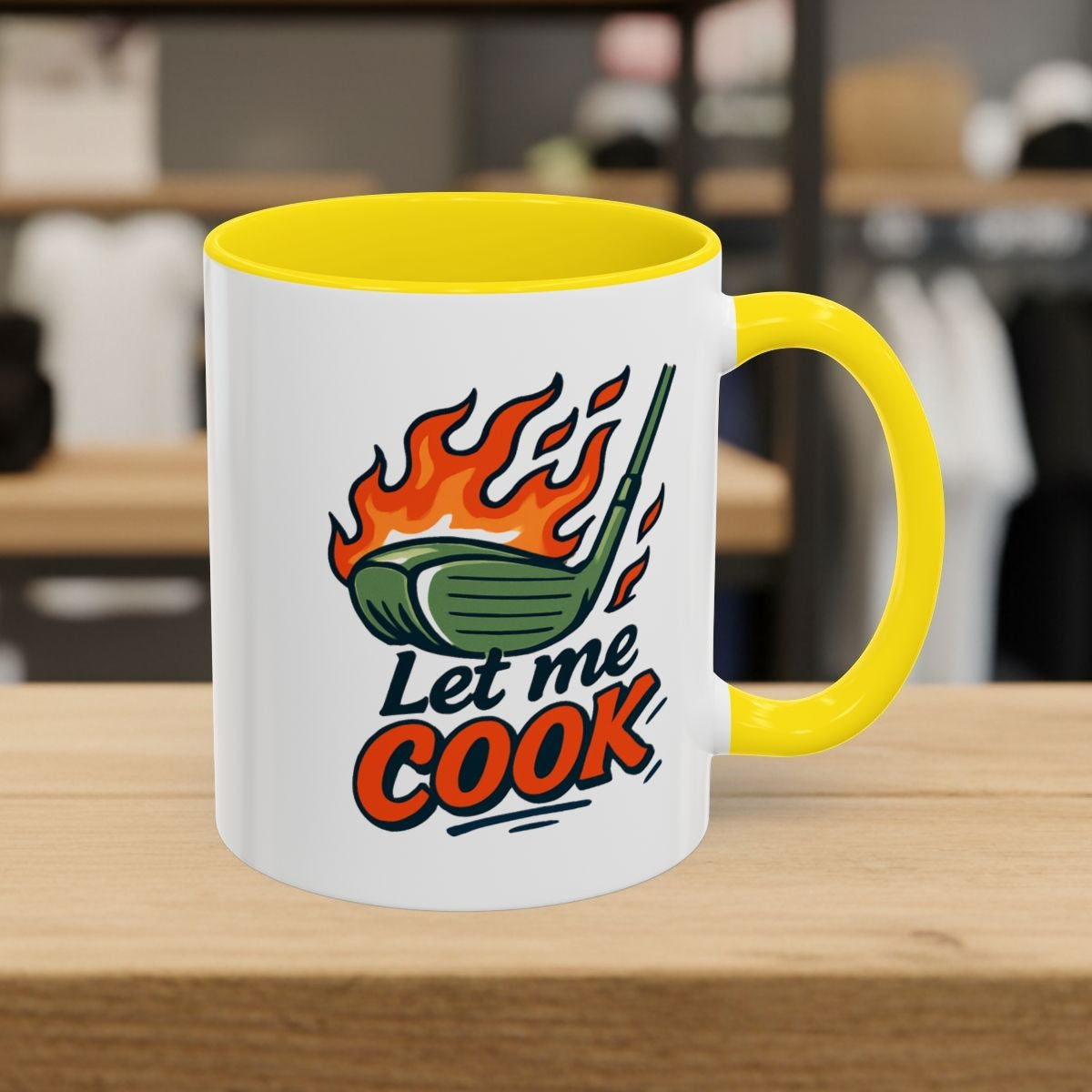 Let Me Cook - Golf Mug - 11oz in Yellow