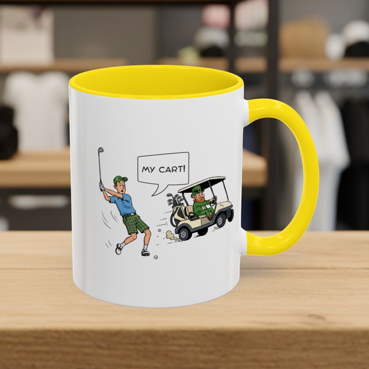 My Cart! - Golf Mug - 11oz in Yellow