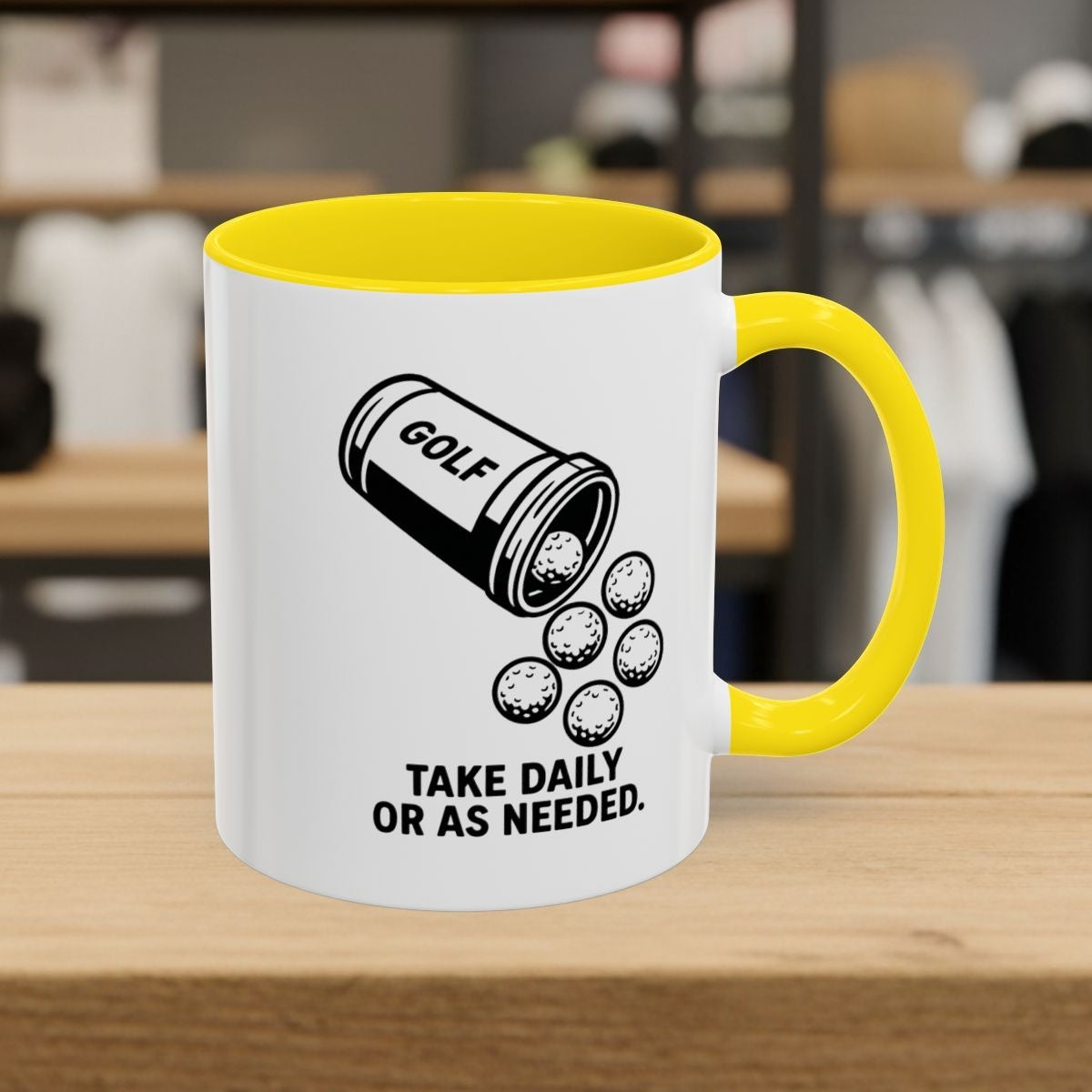 Golf Prescription - Golf Mug - 11oz in Yellow