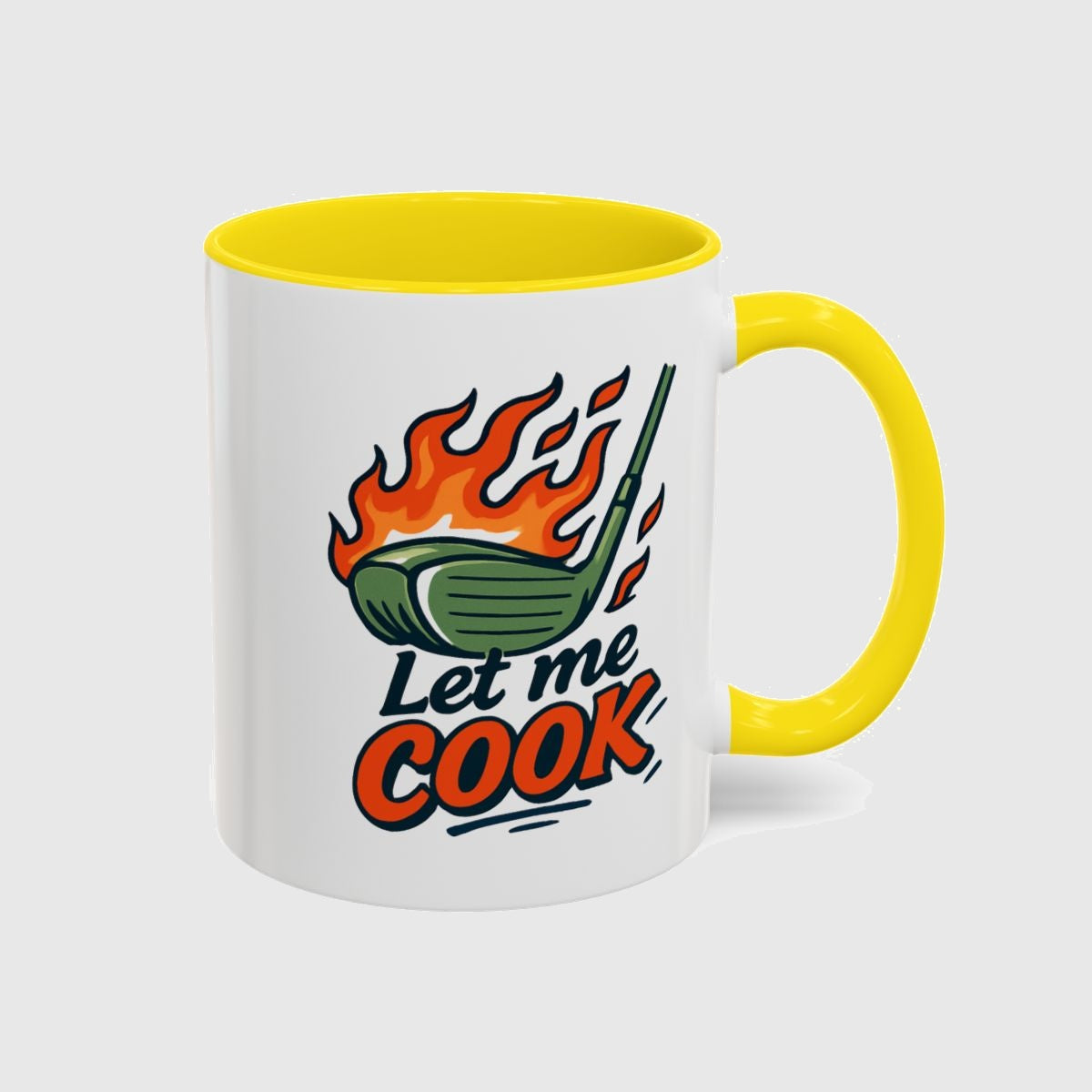 Let Me Cook - Golf Mug in Yellow