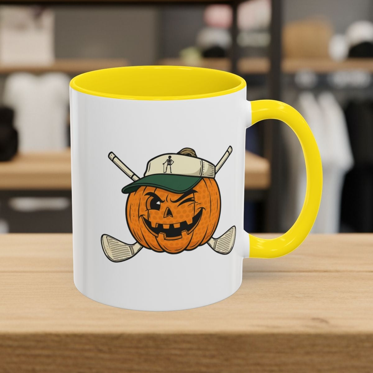 Golf or Gourd - Golf Mug - 11oz in Yellow