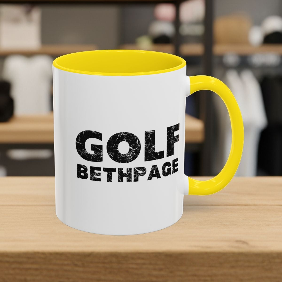 Golf Bethpage - Golf Mug - 11oz in Yellow