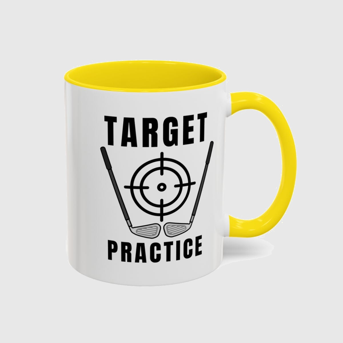 Target Practice - Golf Mug in Yellow