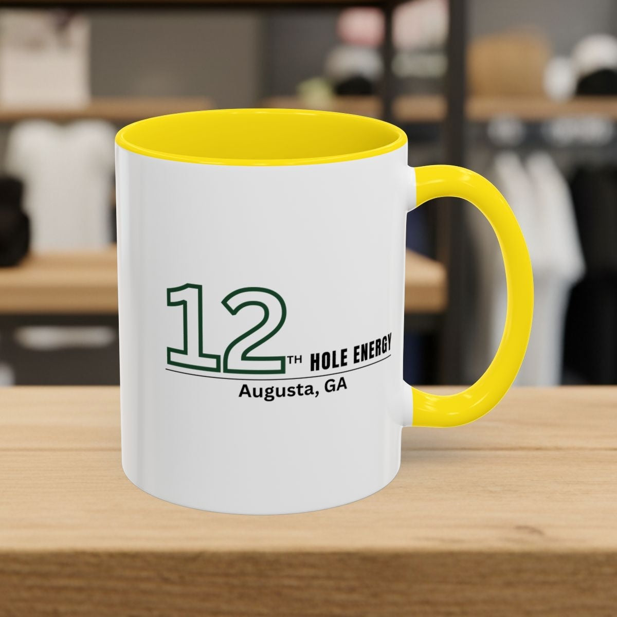 12th Hole Energy - Golf Mug in Yellow