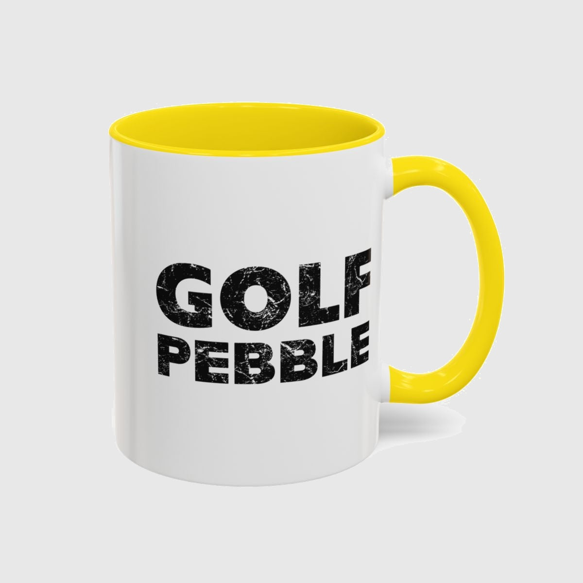 Golf Pebble - Golf Mug in Yellow