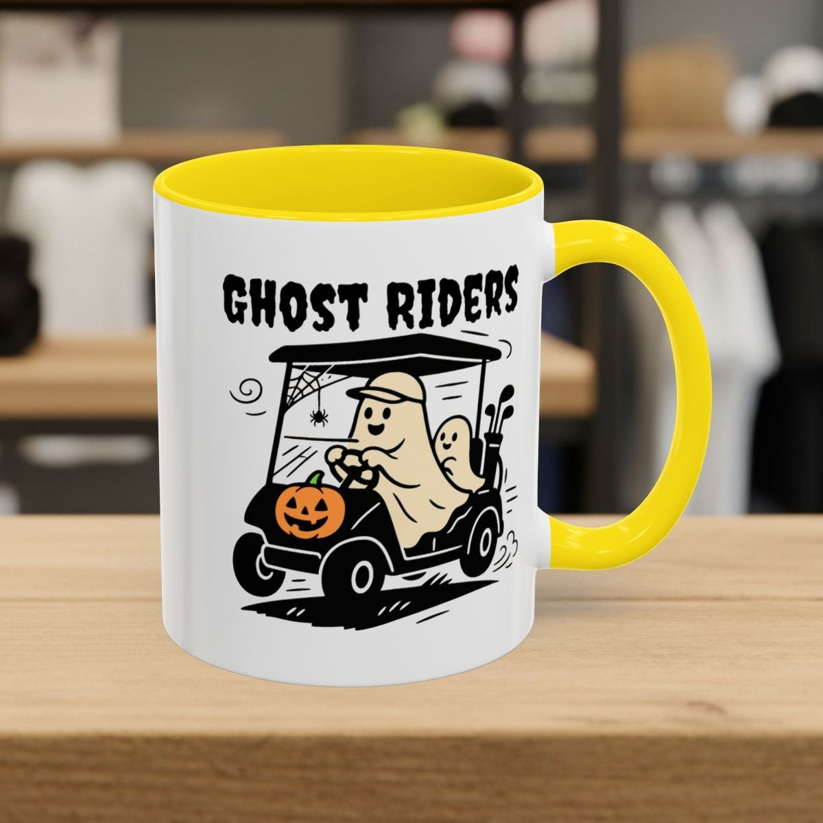 Ghost Riders - Golf Mug - 11oz in Yellow