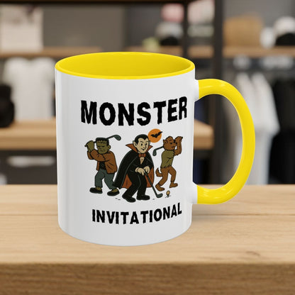 Monster Invitational - Golf Mug - 11oz in Yellow