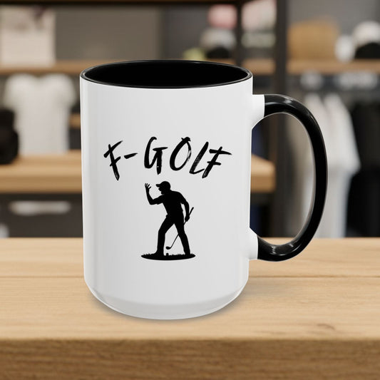F-Golf (Male) - Golf Mug - 15oz in Black