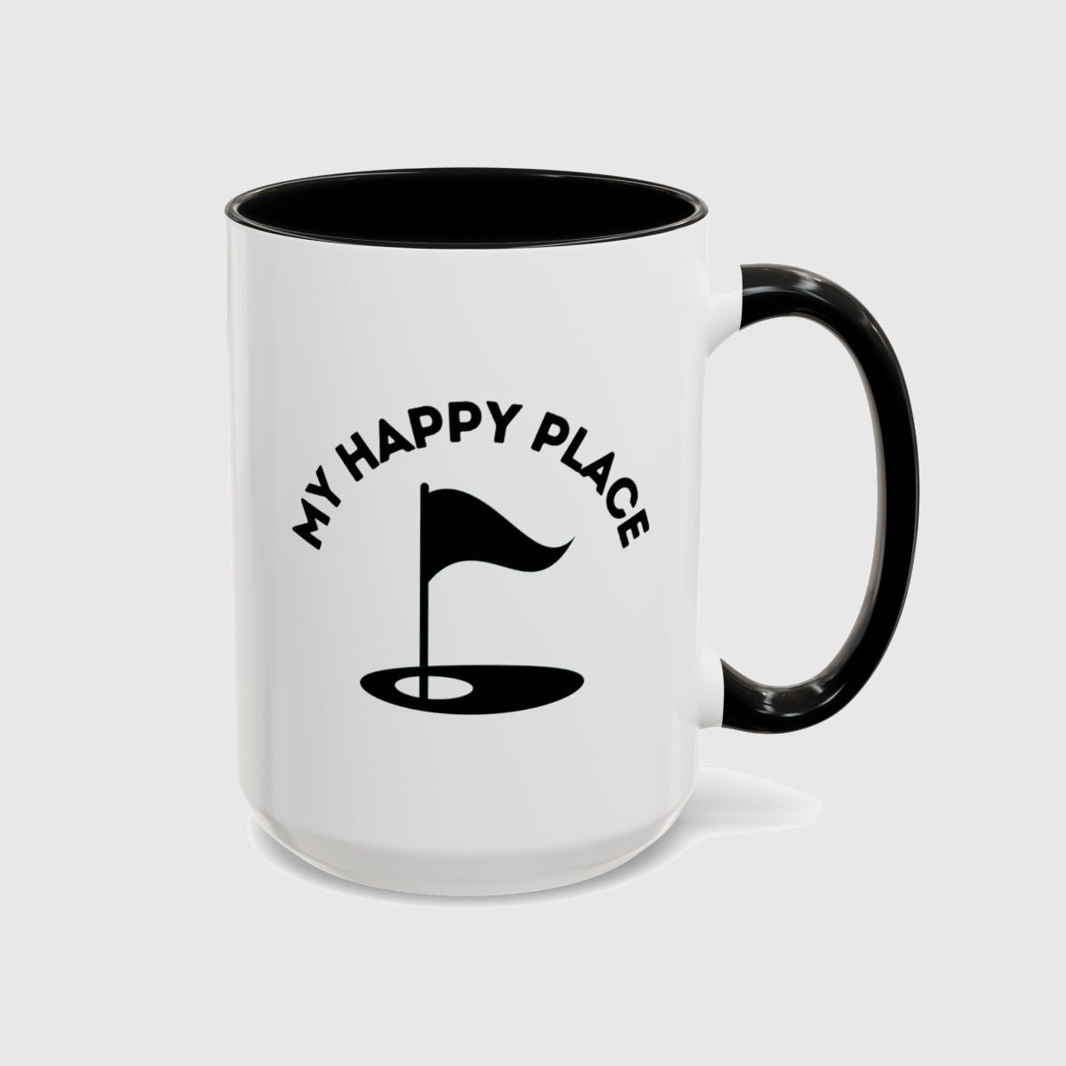 My Happy Place - Golf Mug in Black