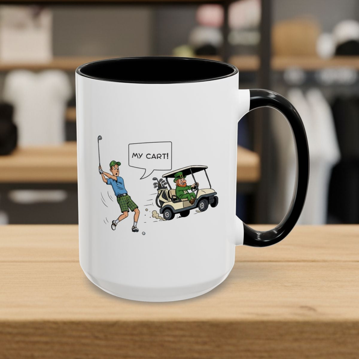 My Cart! - Golf Mug - 15oz in Black