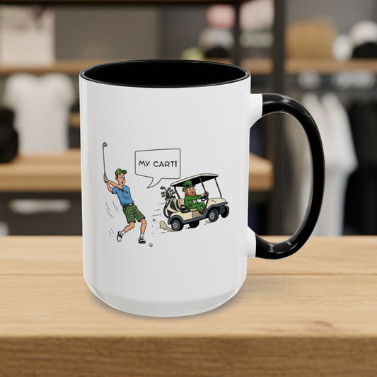 My Cart! - Golf Mug - 15oz in Black