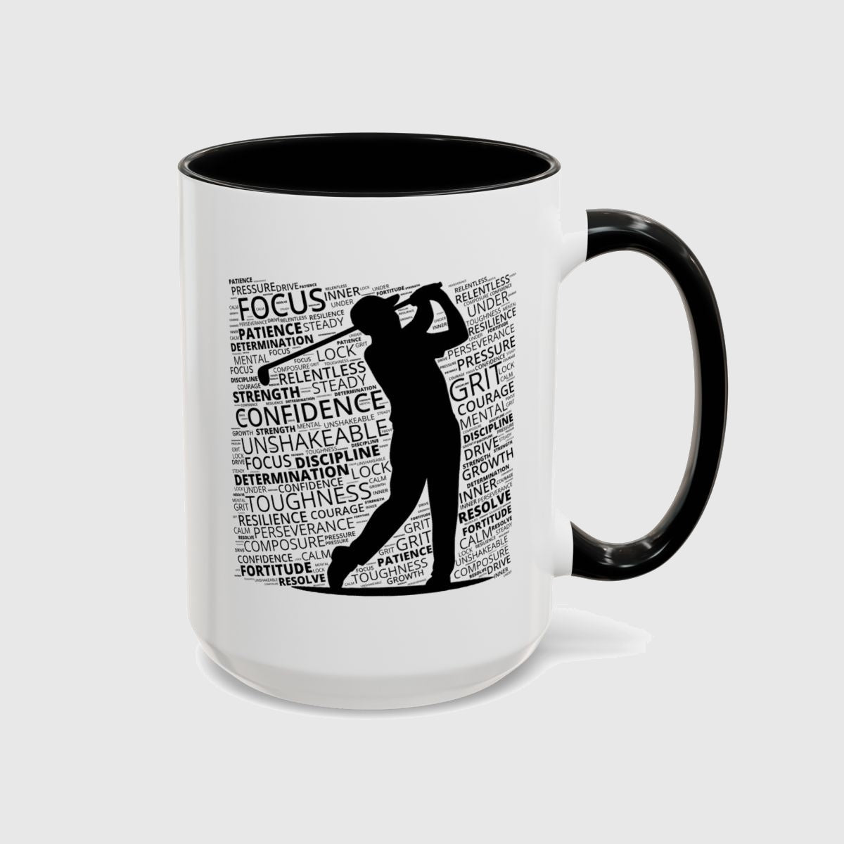Unleash Your Mental Game (Male) - Golf Mug in Black