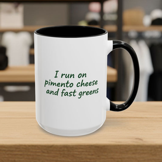 Pimento and Greens - Golf Mug - 15oz in Black