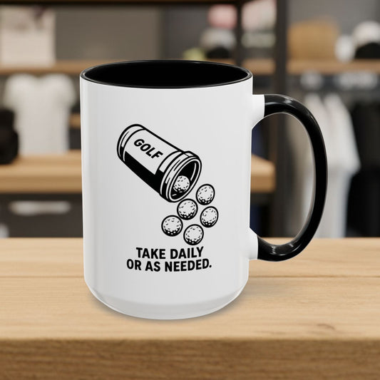 Golf Prescription - Golf Mug - 15oz in Black