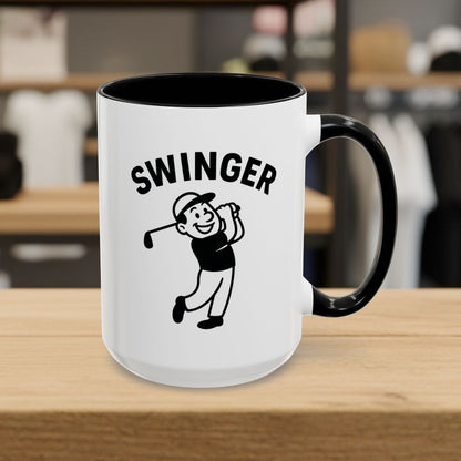 Swinger - Golf Mug - 15oz in Black