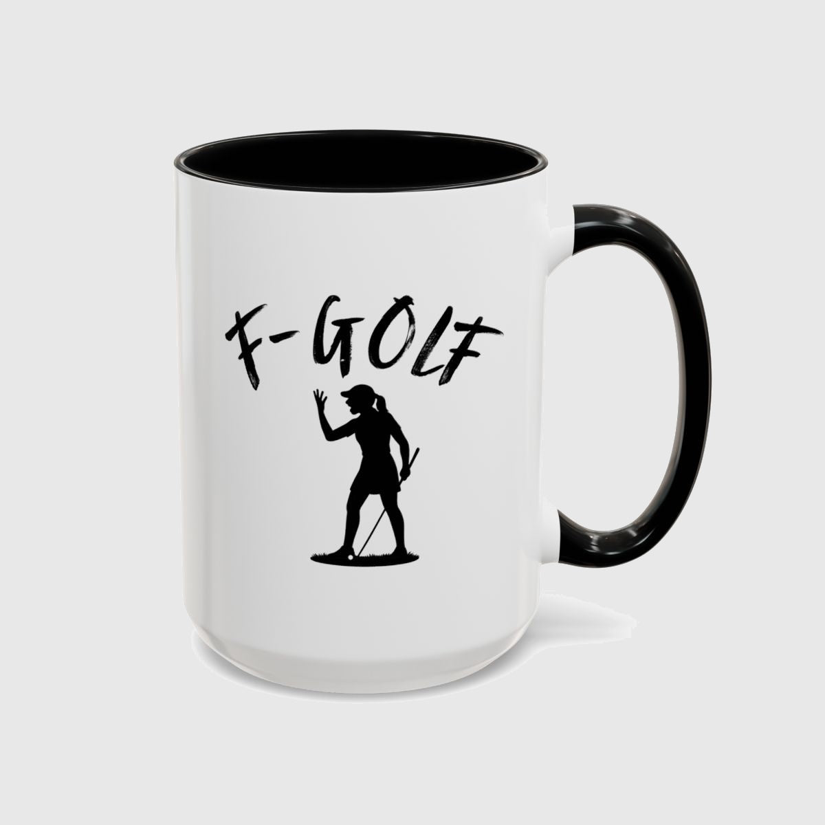 F-Golf (Female) - Golf Mug in Black