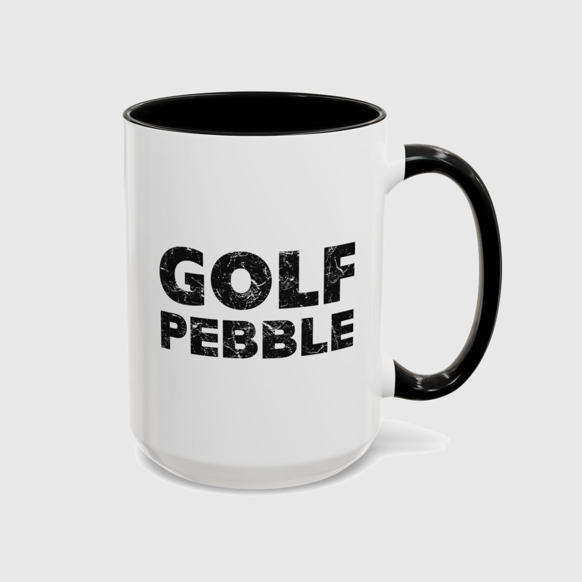 Golf Pebble - Golf Mug in Black