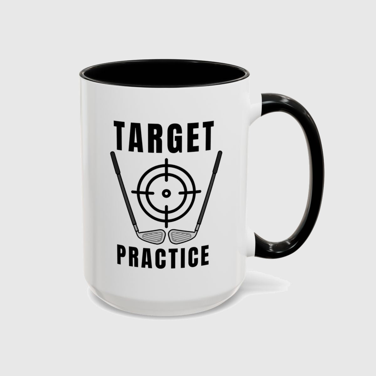 Target Practice - Golf Mug in Black