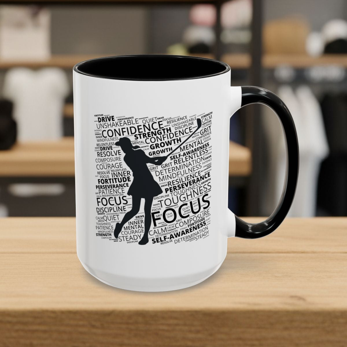 Unleash Your Mental Game (Female) - Golf Mug - 15oz in Black