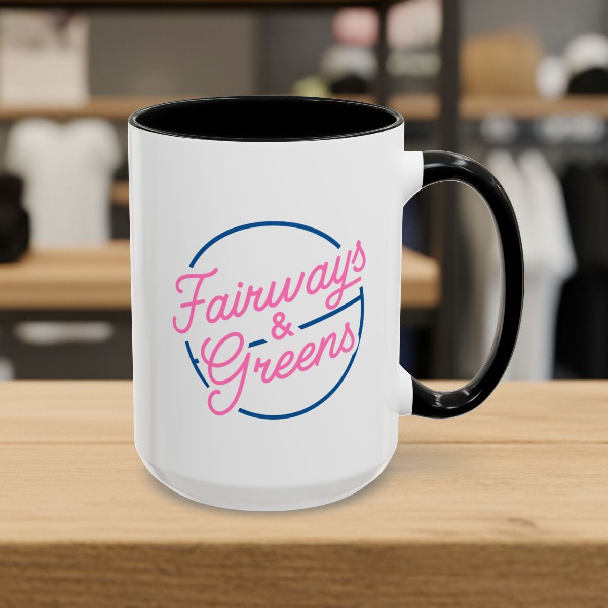 Fairways & Greens - Golf Mug - 15oz in Black