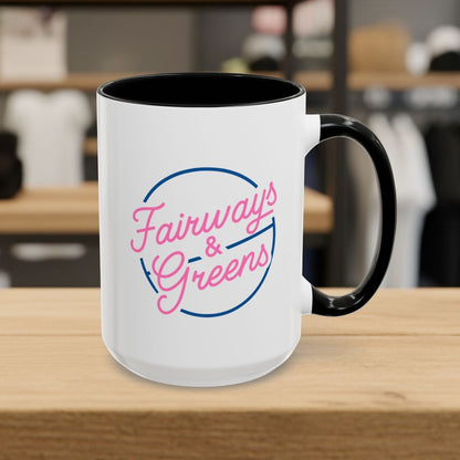 Fairways & Greens - Golf Mug - 15oz in Black