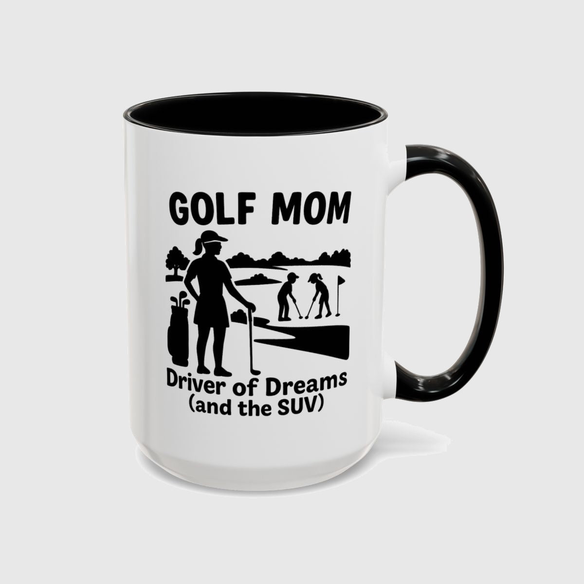 Golf Mom - Golf Mug in Black