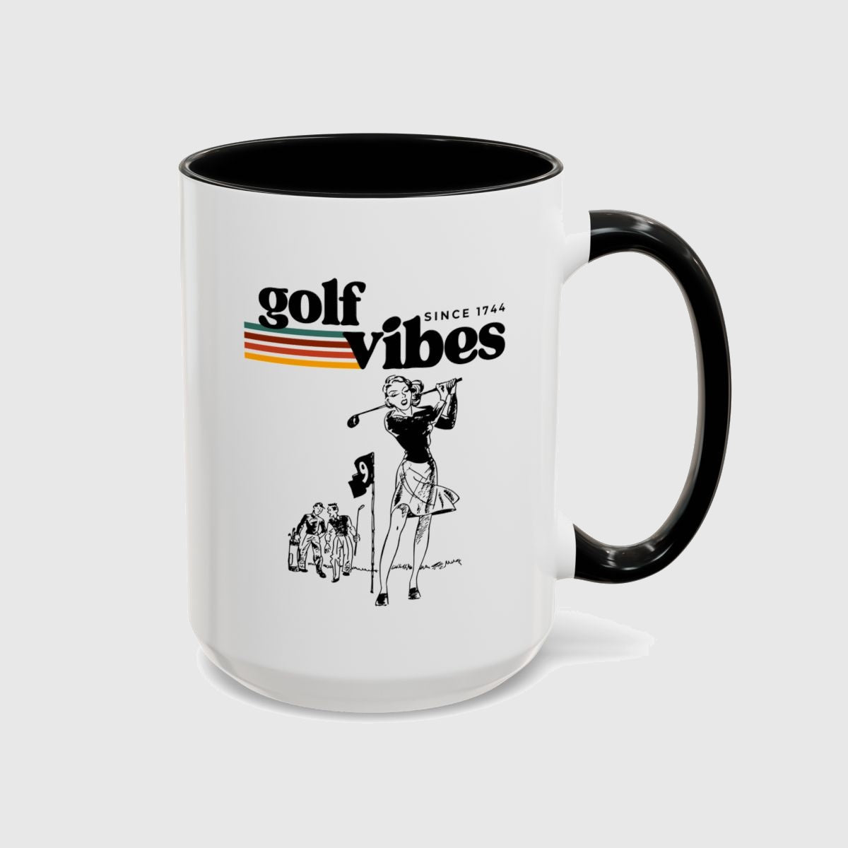 Golf Vibes Retro - Golf Mug in Black