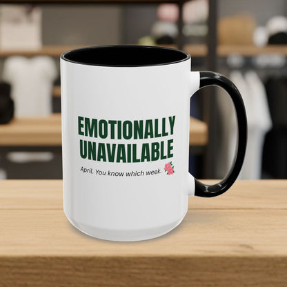 Emotionally Unavailable - Golf Mug in Black