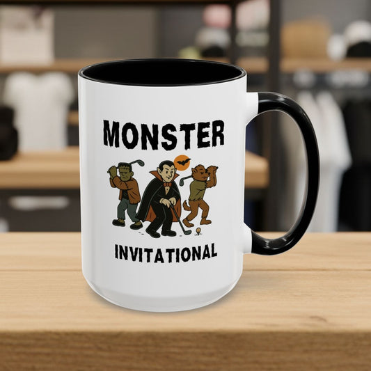 Monster Invitational - Golf Mug - 15oz in Black