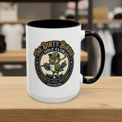 The Dirty Birdie Golf Club - French Lick, Indiana - Golf Mug in Black