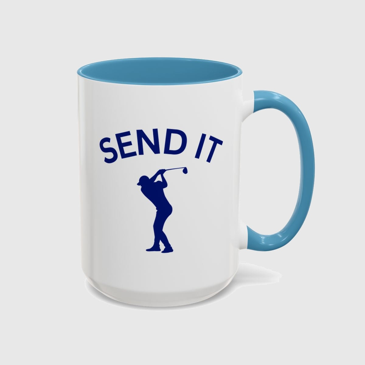 SEND IT (Male) - Golf Mug in Light Blue