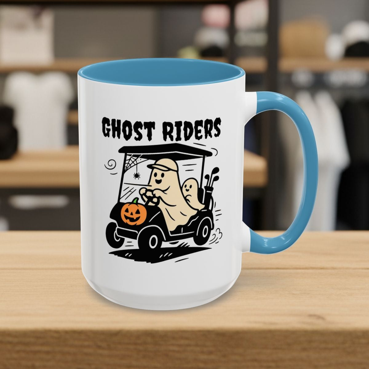 Ghost Riders - Golf Mug - 15oz in Light Blue