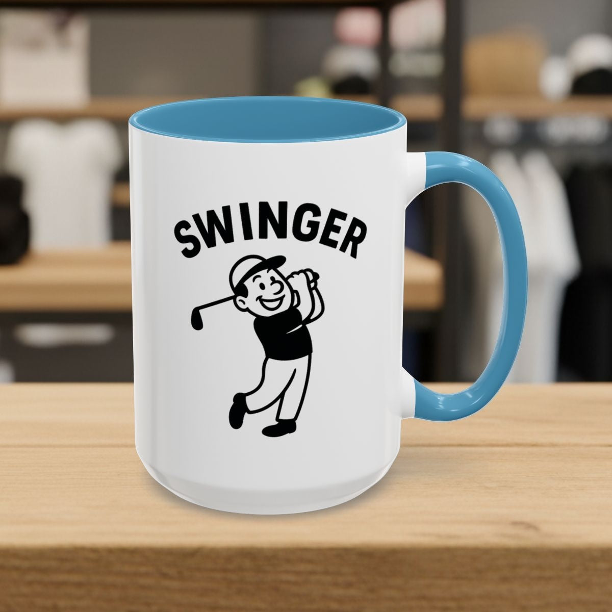 Swinger - Golf Mug - 15oz in Light Blue