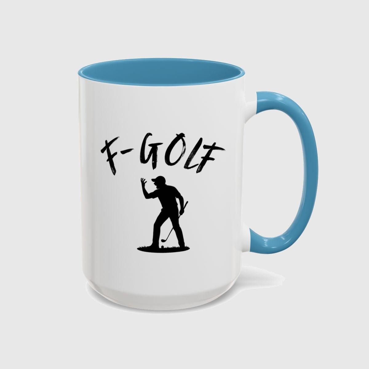 F-Golf (Male) - Golf Mug in Light Blue