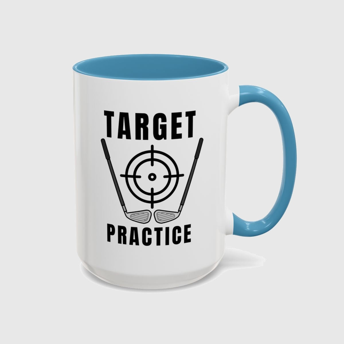 Target Practice - Golf Mug in Light Blue