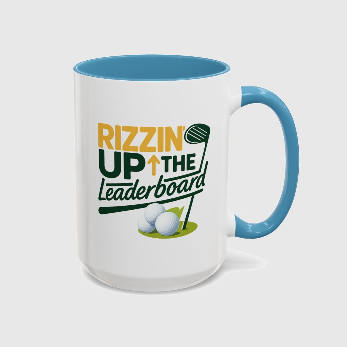 Rizzin' Up The Leaderboard - Golf Mug in Light Blue