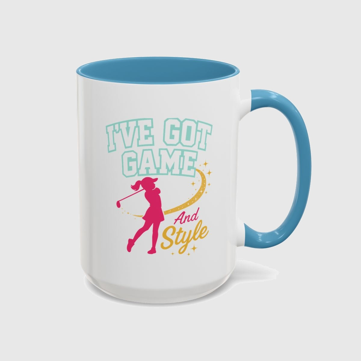 I've Got Game And Style - Golf Mug in Light Blue