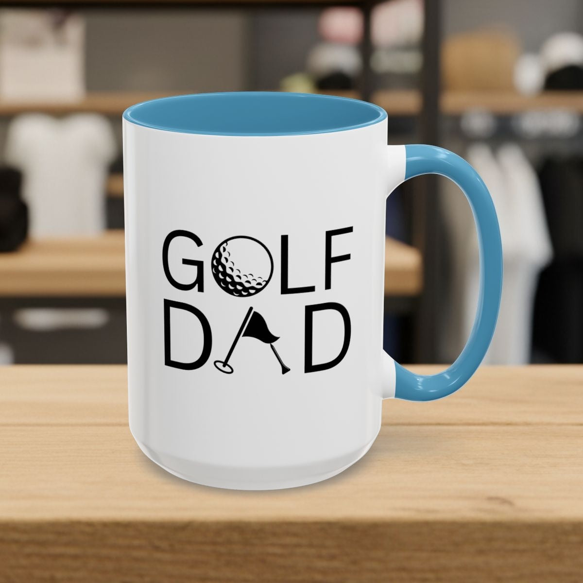 Golf Dad - Golf Mug - 15oz in Light Blue