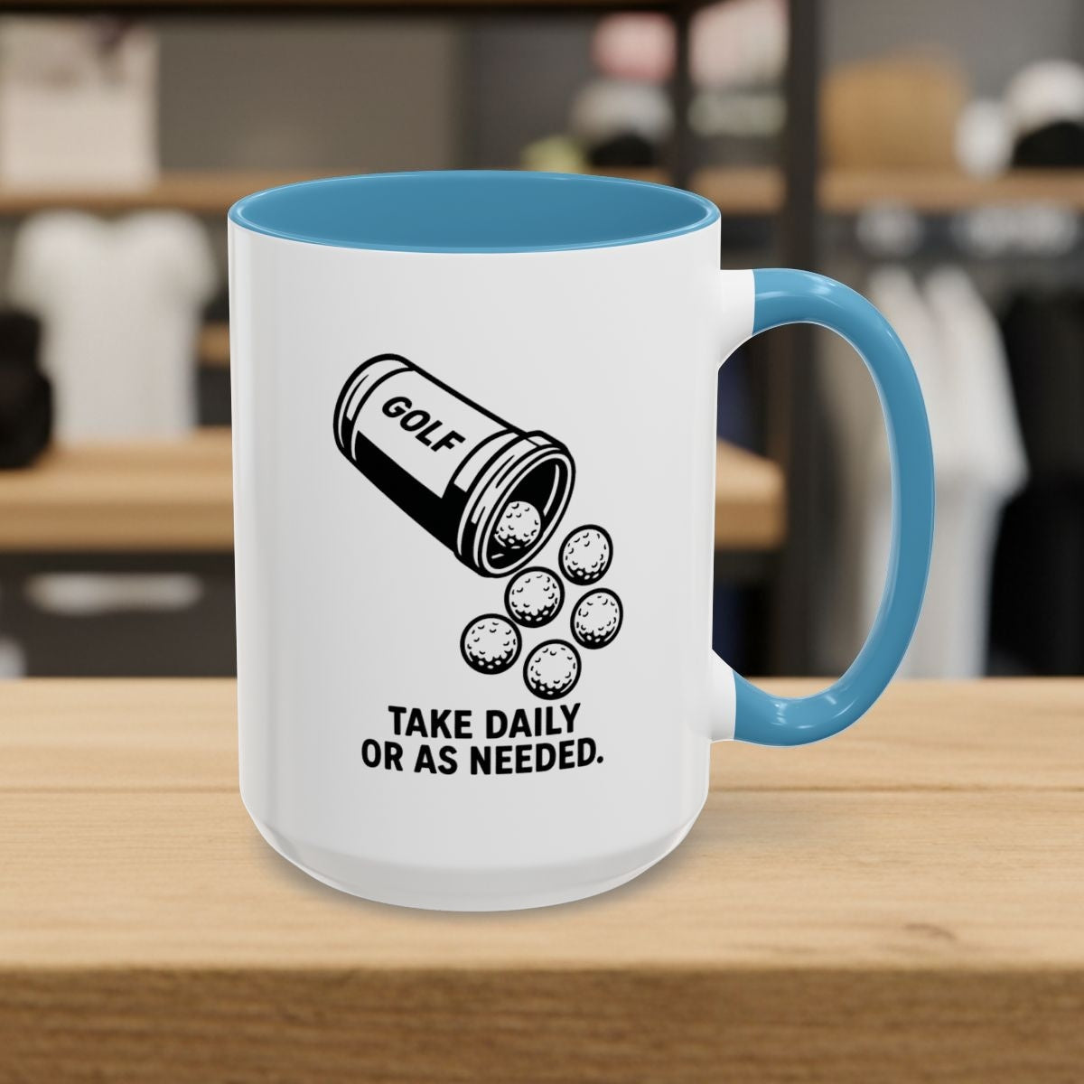 Golf Prescription - Golf Mug - 15oz in Light Blue