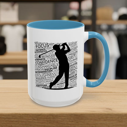 Unleash Your Mental Game (Male) - Golf Mug - 15oz in Light Blue