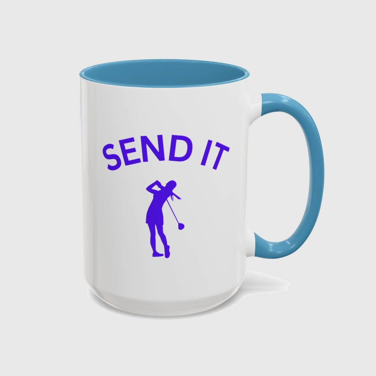 SEND IT (Female) - Golf Mug in Light Blue