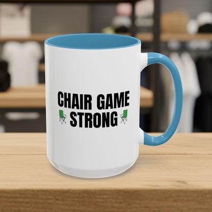 Chair Game Strong - Golf Mug in Light Blue